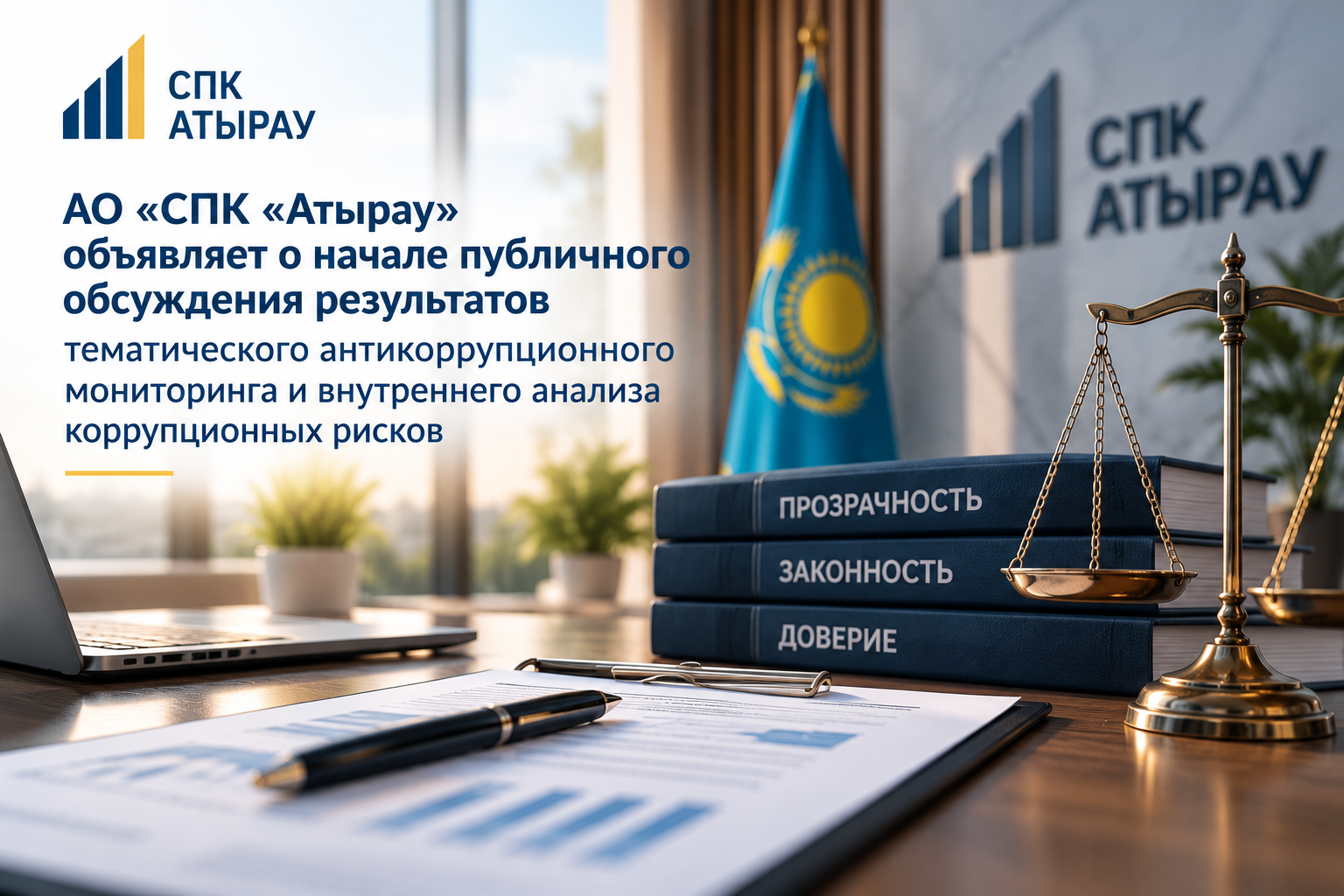 АО «СПК «Атырау» объявляет о начале публичного обсуждения результатов тематического антикоррупционного мониторинга и внутреннего анализа коррупционных рисков